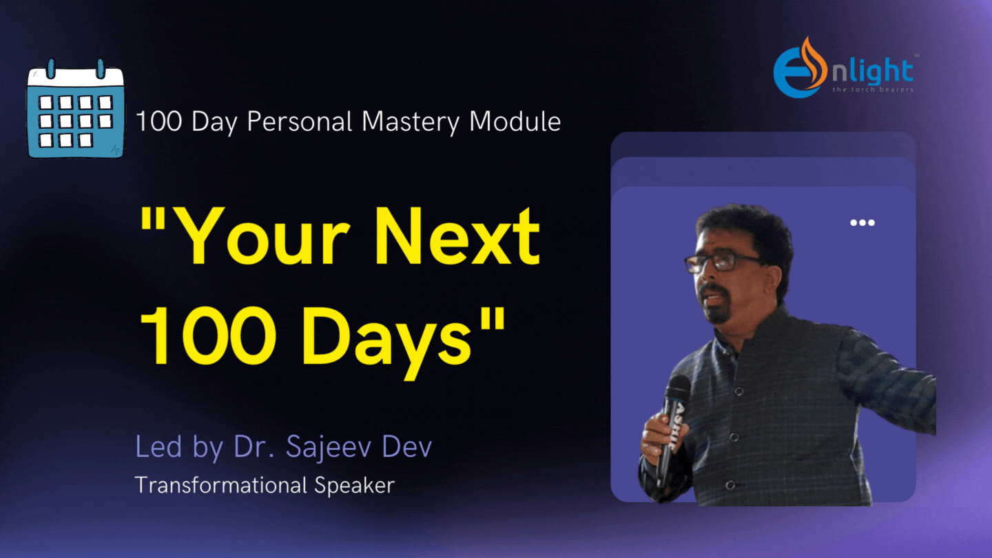 100 day personal Mastery Module Led by Dr. Sajeev Dev