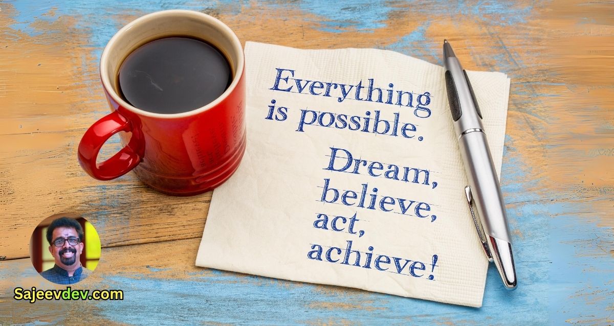 The only way to achieve the impossible is to believe it is possible