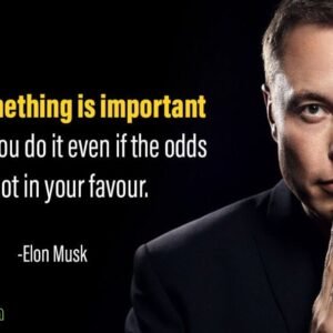 ‘When something is important enough, you do it even if the odds are not in your favor.