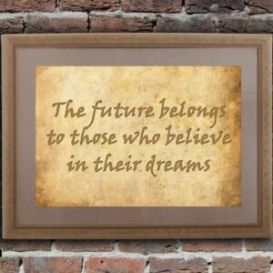 The future belongs to those who believe in the beauty of their dreams