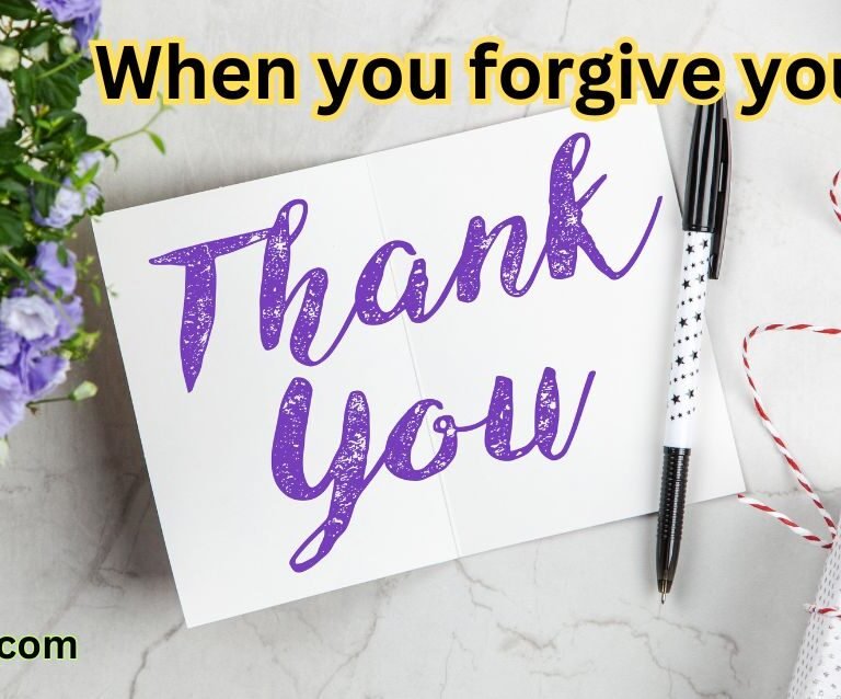 When you forgive you win