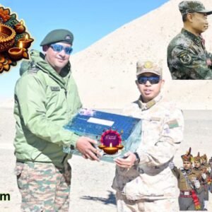 A Sweet Gesture Indian and Chinese Soldiers Post-Disengagement Pact