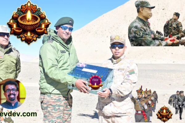 A Sweet Gesture Indian and Chinese Soldiers Post-Disengagement Pact