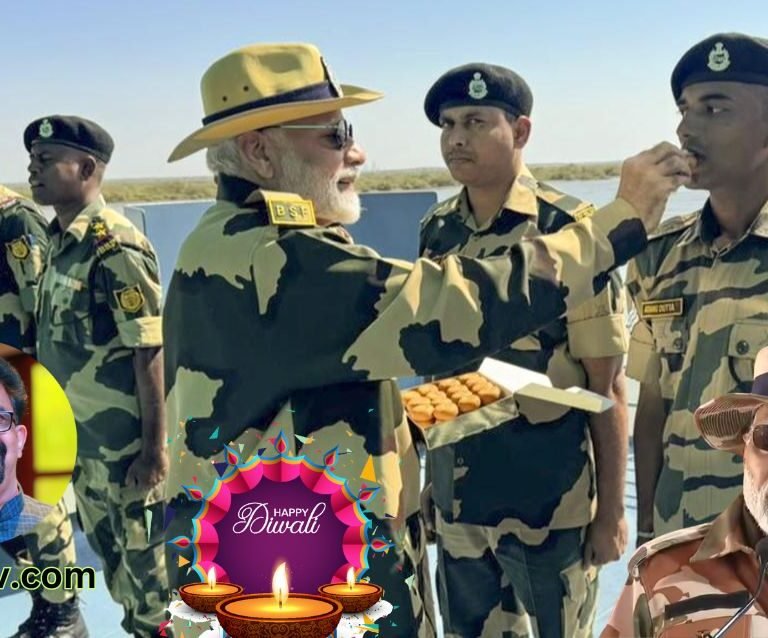 Prime Minister Modi Celebrates Diwali with Armed Forces Near the Indo-Pak Border in Kutch