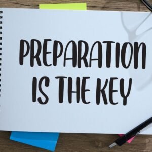 The key to success is not in luck but in preparation and hard work.