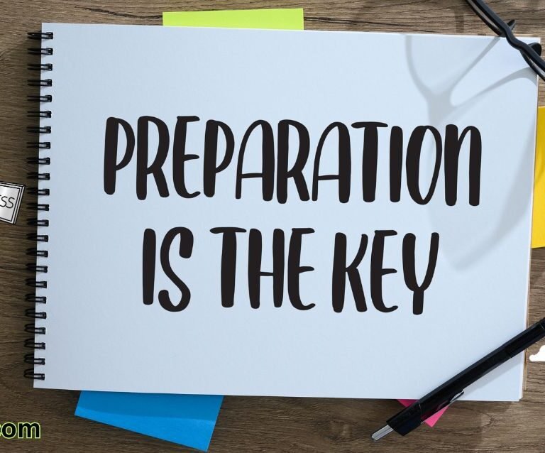 The key to success is not in luck but in preparation and hard work.